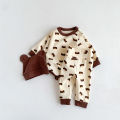 2024 Spring Baby Boys Girls Clothes Cotton Long Sleeved Top + Pant + Hat Three Piece Set Baby 0-2 Years Old Newborn Suit. 