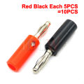 New 4mm Red Black Male Female Banana Plug Audio Speaker Jack Amplifier Adapter Screw Terminal Binding Post Socket Connector. 