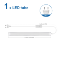 1.64FT/50CM T8 LED Tube Light Integrated Fluorescent Bar Lamp Aluminum Shell 220V 110V EU US For Garage Ceiling Wall Warehouse. 