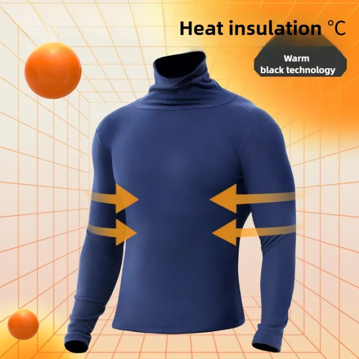 Fleece%20Thickened%20Thermal%20Underwear%20Men%20Turtle%20Neck%20Thermal%20Shirt%20Slim-fitting%20Wear%20Long-sleeved%20Top%20Thermal%20Underwear%20Men%20-%20Image%202