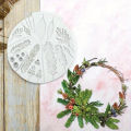 1pcLeaves Garland Pine Cone Wreath Silicone Mold，Candle Aromatherapy Silicone Mold，Clay Plaster Handmade Soap Silicone Mold，Crys. 
