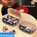 M35 Tws Wood Grain Bluetooth Earphone Led Display 9D Stereo Sound Music Headphone Wireless Earbuds Touch Control Sport Earphone With Mic - Bluetooth Headphone. 