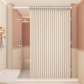 Fashionable Foldable Double-Sided Magnetic Shower Curtain Thick Fabric Home Decor Shower Partition Curtain for Bathroom Decor.