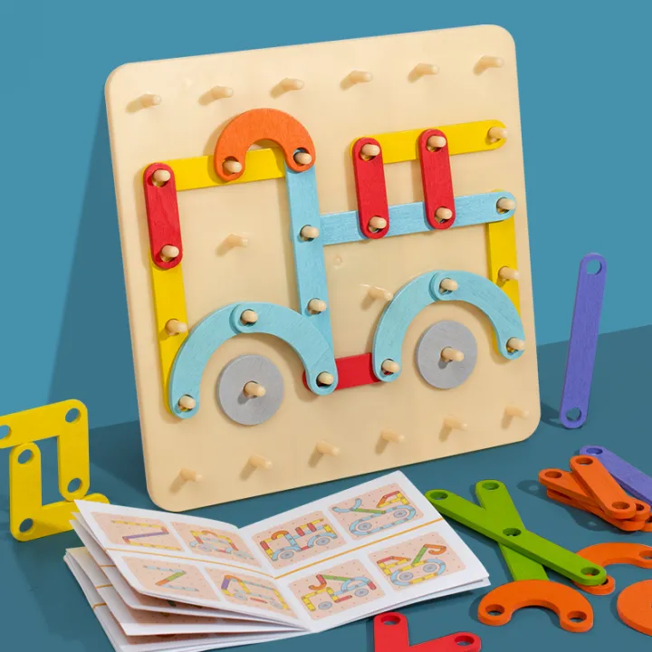 Children%20Wooden%20Toys%20Creative%20Board%20Nail%20Board%20Geometric%20Column%20Set%20Construction%20Puzzle%20Geometric%20Pegboard%20Montessori%20Sensory%20-%20Image%202