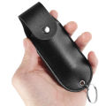 Pepper Spray Pouch PU Leather Pepper Spray Holster Mini Portable Top Flap Pepper Spray Holder Self Defense Spray Keychain.