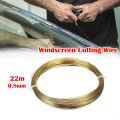 22m 0.8mm Windshield Cutting Braiding Line Car Windscreen Glass Cutting Cut Out Braided Removal Steel Wire Rope.