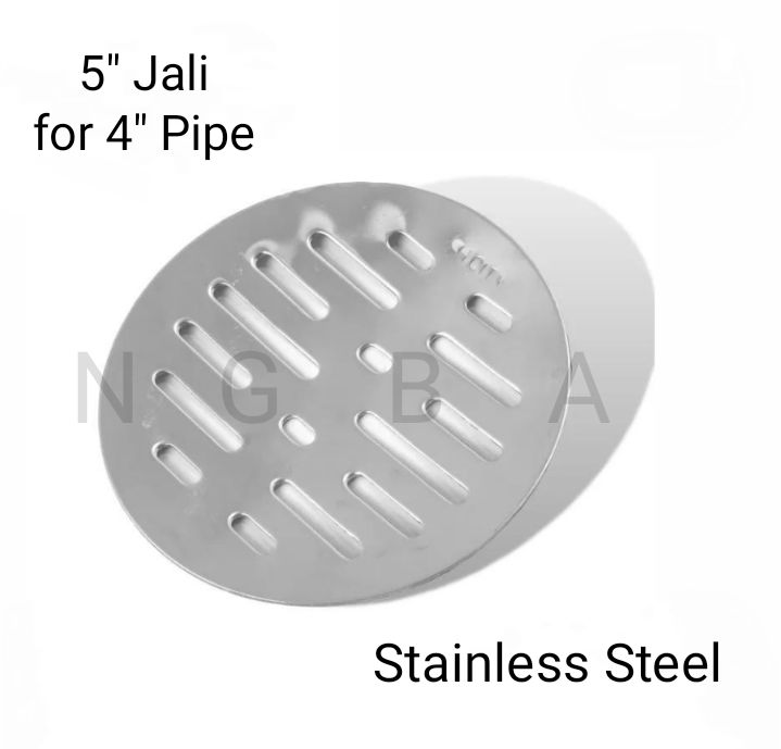 5 Inch Stainless Steel City Jali for 4 Inch Pipe.