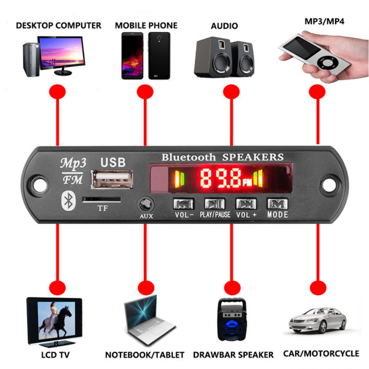 120W%2050W%20Amplifier%20Bluetooth%205.0%20MP3%20WAV%20Decoder%20Board%20DC%2012V%20Wireless%20Car%20USB%20MP3%20Player%20Module%20TF%20Card%20Slot%20USB%20FM%20With%20Remote%20-%20Image%204