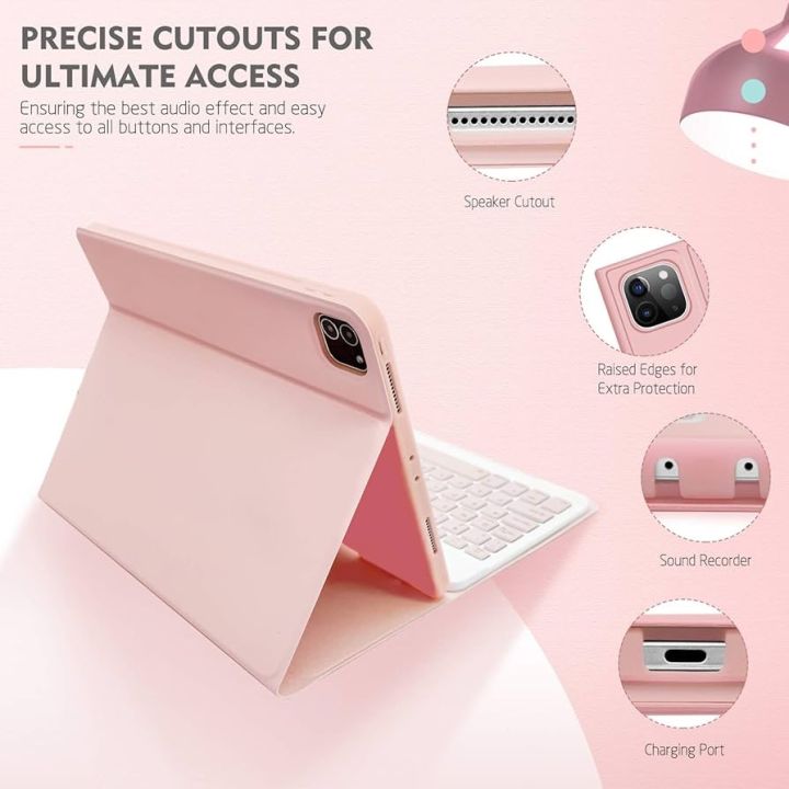 Keyboard%20Case%20for%20iPad%20Pro%2011%20inch%202022/2021/2020%20(2nd/3rd/4th%20Generation)%20with%20Detachable%20Wireless%20Keyboard,%20iPad%20Pro%2011%20inch%20case%20with%20Keyboard%20and%20Pencil%20Holder,%20Pink%20-%20Image%206