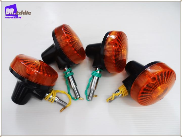 Suzuki ts100 ts100c ts100n turn signal LH & RH set (4 pcs) # front-back turn signal (orange light cover) left-right 1 set (4 units)