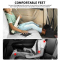 Newest Airplane Foot Hammock Airline Foot Rest With Removable Pad Adjustable Strap Foot Hammock With Menory Foam For Travel. 