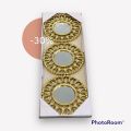 3 piece wall mirror for wall decorations home decoration. 