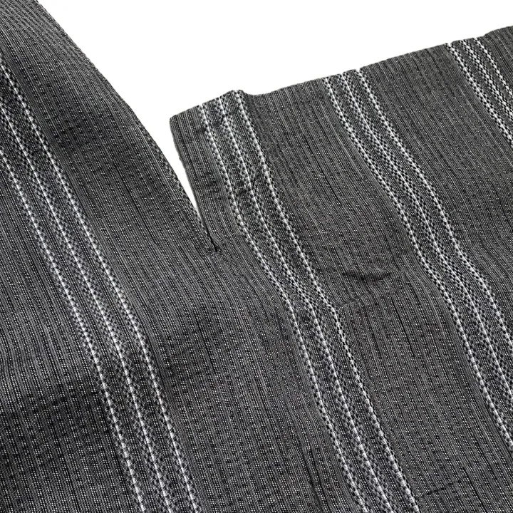Summer%20Grey%20Japanese%20Traditional%20Samurai%20Kimono%20For%20Men%20Yukata%20Bathing%20Robe%20Hekoobi%20Loose%20Style%20Homewear%20Belt%20Long%20Gown%20Cotton%20-%20Image%206