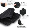 High quality 3 PCS Car Universal PVC Car floor mat - black. 