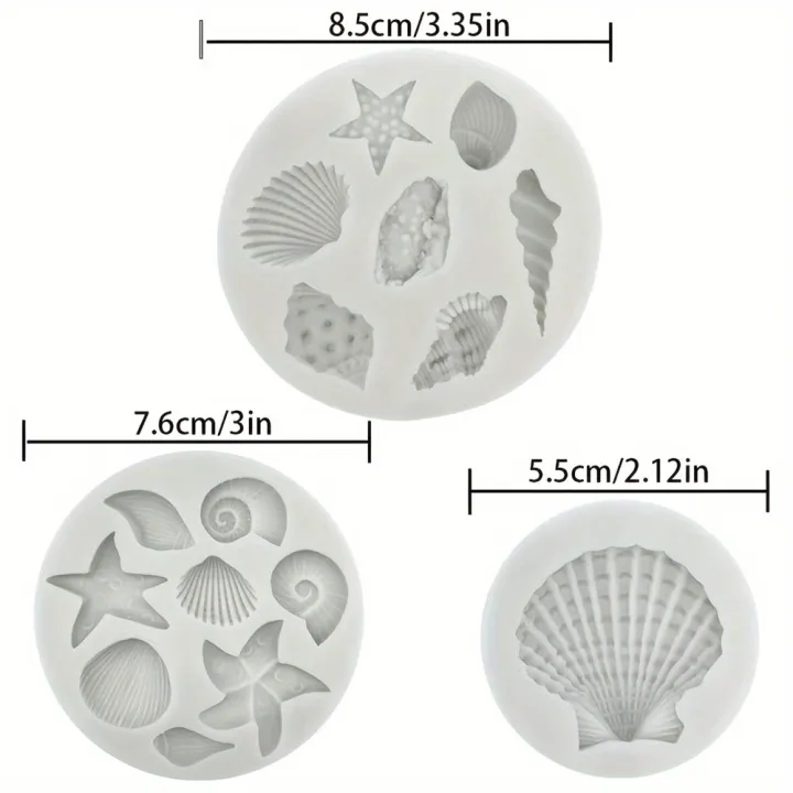 3PCS%20Ocean%20Themed%20Cake%20Decoration%20With%20Silicone%20Mold,%20Conch,%20Starfish,%20Coral%20Baking%20Mold,%20Chocolate%20Candy%20Polymer%20Production%20-%20Image%204