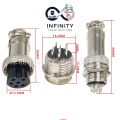 Aviation Plug Socket 2/3/4/5/6/7/8 Core. 