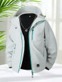 Windbreaker Jacket Men Outdoor Hooded Zip Up Hiking Jackets Men Windproof Camping Casual Jackets Lightweight Coats Spring Autumn. 