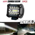 60W Offroad LED Work Light 12V Spot Flood Combo Pods For SUV ATV Truck Boats Car LED Headlights Fog Lamps Accessories. 