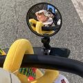 2-Piece Set Baby Stroller Rearview Mirror - Universal Fit, No Installation Required, Baby Walker Safety Accessory Compact Design. 