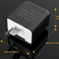 12V Speed Adjustable 2 Pin LED Electronic Flasher Relay for Motorcycle Turn Signal Direct Replacement Universal Hazard Warn. 