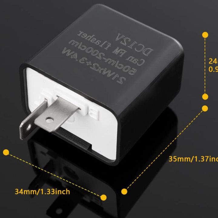 12V%20Speed%20Adjustable%202%20Pin%20LED%20Electronic%20Flasher%20Relay%20for%20Motorcycle%20Turn%20Signal%20Direct%20Replacement%20Universal%20Hazard%20Warn%20-%20Image%202