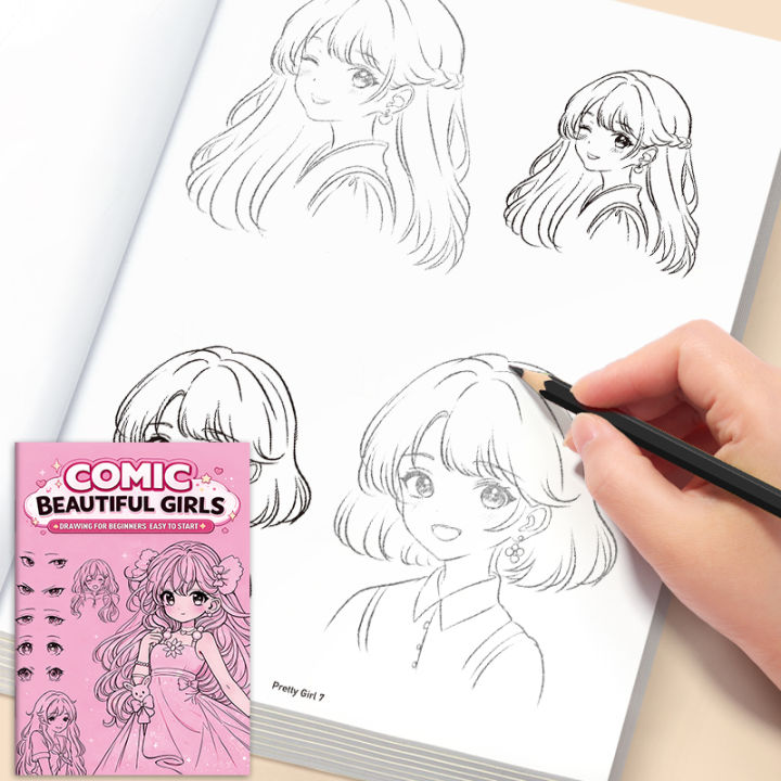 32%20Pages%20Comic%20Drawing%20Book%20for%20Girls%20Beginners%20Step%20by%20Step%20Cartoon%20Art%20Sketching%20Notebook%20Cute%20Style%20-%20Image%204