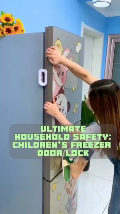 Online Karachi Self-Adhesive Freezer Lock Refrigerator Fridge Door Lock /Child Safety Door Locks Self Adhesive Cabinet Locks and Refrigerator Fridge Freezer Door Lock for Toddler Kids Refrigerator Fridge Cupboard Wardrobe Multi-Usage [1pcs