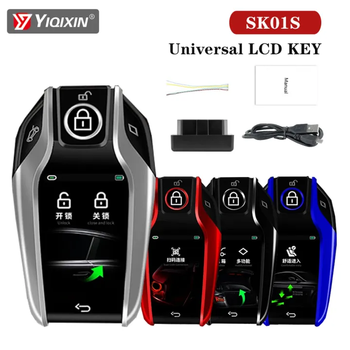SK01S Remote LCD Car Key For BMW Mercedes Benz Audi Hyundai KIA Toyota ...