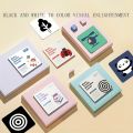 Black and white cards for early childhood education visual stimulation and cognitive cards for baby toys. 