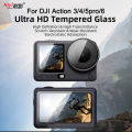 For  Action 3 4 5 pro 6 Tempered Glass Ultra HD Screen Protector 9H Hardness Lens Protection Anti-Scratch Action Film Glass. 
