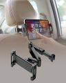 Car Headrest Tablet Phone Holder, Adjustable Telescopic Back Seat Mount for Phones and Tablets. 