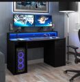 Warrior Gaming Desk Gaming Desk Computer Desk Workstation For Large PC Gaming Desk Or Home Office Desk Perfect Black Desk With Drawers & Storage. 