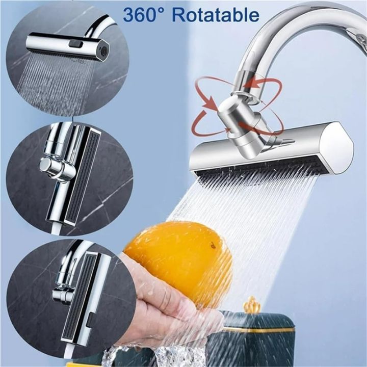 1pcs%20Kitchen%20Three-mode%20Universal%20360%C2%B0%20Swivel%20Extension%20Faucet%20Splash-proof%20Nozzle%20Sink%20Multi-function%20New%20-%20Image%203