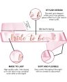 Bachelorette Party Decorations - 34pcs Bride To Be Decoration Set Combo | Bride To Be Foil Balloon Banner | Bride To Be Sash And Crown | Rose Gold Metallic Balloons | Bride To Be Props. 