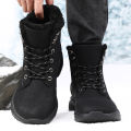 Winter Snow Barefoot Boots for Men Keep Warm Waterproof Winter Shoes Latest 2025 Fashion Design Non Slip Platform Snow Boots Men.