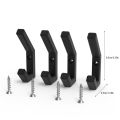 4 minimalist acoustic panel hook, black and white, compatible with most acoustic panels. 