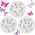 3 Butterfly Silicone Molds for Candles, Clay, and Resin - Insect Themed. 