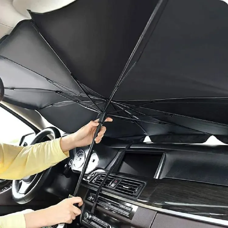 Car Windshield Sunshade Umbrella Foldable Car Umbrella Sunshade Anti UV Car Windshield