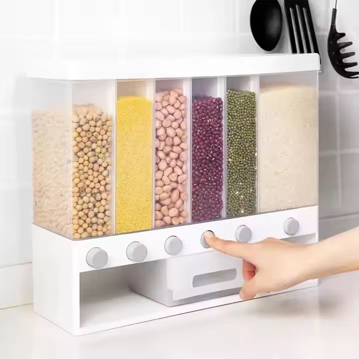 6%20Grid%20Rice%20Dispenser%20Storage%20Box%20-%20Kitchen%20Dry%20Food%20Organizer,%20lentil,%20bean,%20grain,%20cereal,%20dry%20food,%20dal,%20spice,%20nut,%20dried%20fruit%20container%20jar,%20holder,%20wall%20mounted%20multi%20compartment%20box,%20almond,%20bean%20storage,%20drawer%20-%20Image%205