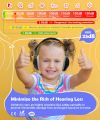 ZOHAN Kids Ear Protection Earmuff Adjustable Muffs Safety Noise-proof Ear Defenders for Toddler Autism Children Outdoor Sleeping.