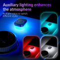 1x Car USB LED Light Mood Lamp Plug Play Universal LED Interior Atmosphere Light Auto Reading Lamp Decorations Decorative Strip.