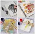 Sketchbook A4 size for acrylic oil and water painting Best spiral sketch book water absorbed paper 20 sheets high quality for art and craft projects [HAMID STATIONERS]. 