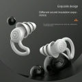 HUAK 3 Layer Silicone Ear Plugs For Noise Reduction Reusable Ear Plugs for Sleeping, Swimming, Studying, Concerts, Noise Hearing. 