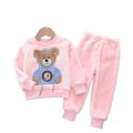 2023 New Winter Baby Boy Girl Thicken Pajamas Set Flannel Fleece Toddler Child Warm Catoon Sleepwear Kids Home Suit 0-5Y.