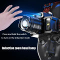 LED Sensor Headlamp Camping Search Light Head Flashlight Rechargeable Powerful Head Lamp Front Lanterns Headlights 5 Styles. 