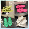 Qzshop Korean style flip flops🌈Good material, light weight🌟Plain printed, can fit any occasion🌺Modern, simple, durable💟. 