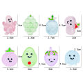 20pcs Mini Transparent Fruit Mochi Squishy Stress Relief Toys for Kids Birthday Party Favors Prizes Guest Gifts Goodie Filler. 
