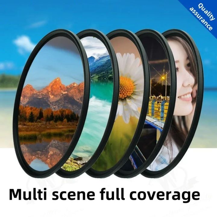 6 In 1 52Mm-82Mm Cpl Uv Nd8 Dimming 8 Line Starlight Light White Soft Focus Macro Mirror For    2000d Camera Lens