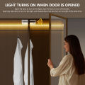 Smart Door COB LED Strip Motion Sensor Lights 12V 2M 5M 10M LED Under Cabinet Lamp  Shoe Wardrobe Showcase Book Shelf Lighting lightify. 