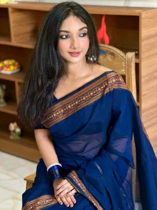 Marvelous Halfsilk Tat Nakshi Par Saree for Women - Comfortable, Elegant Design